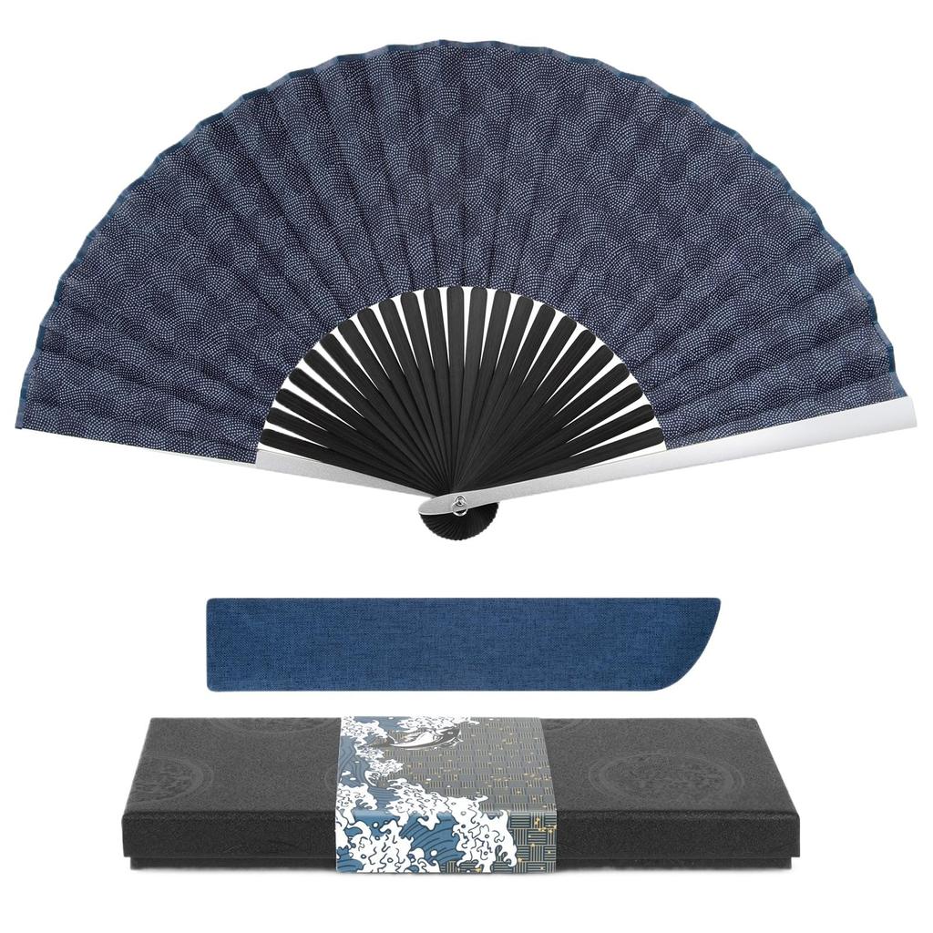 Aluminum Folding Fan for Men Alloy Folding Fan Durable Metal Folding Fan Popular Fan Stylish and Cotton Folding Fan Fan Gift Day Present Fireworks