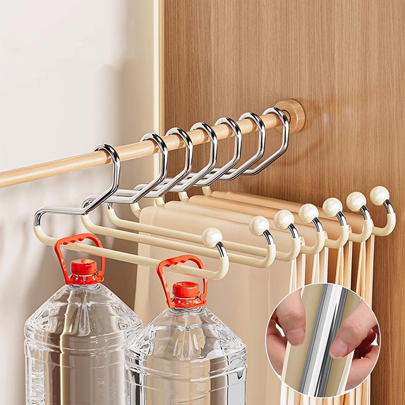 Goose-Shaped Trouser Rack Household Seamless Non-Slip Trouser Hanging Wardrobe Built-In Organizer Hanger Storage Artifact