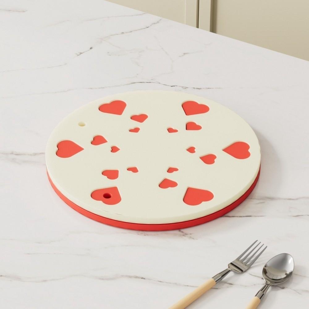 Non-Slip Oil-Resistant Place Mat Anti-scalding Pot Lid Storage Mat Pot Holder  Home Organizer
