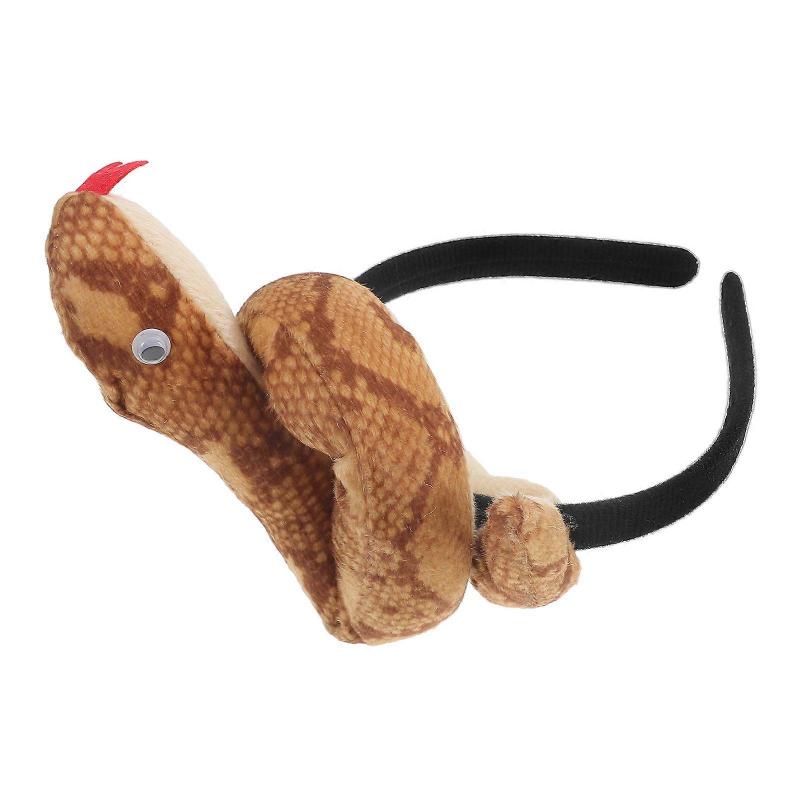 Halloween Hair Band Plush Snake Headband Stage Performance Costume Design Adults 1Pcs