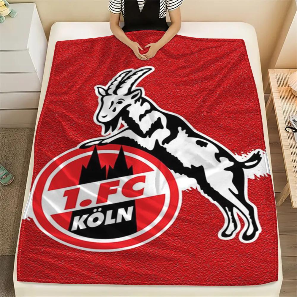 1 stuks FC KÖLN Print Flanellen Deken, Hoge kwaliteit Comfortabel voor Alle Seizoenen, Woondecoratie, Warmte en Comfort, Perfect voor Kerstcadeaus52