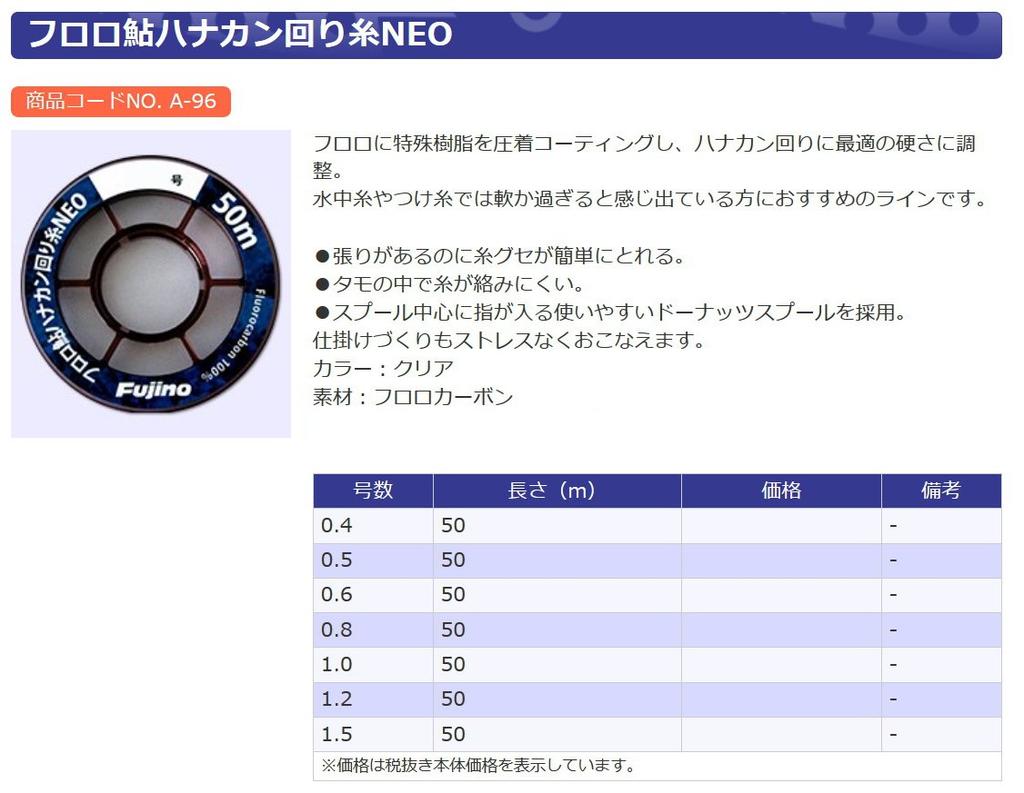 Fujino Fluorocarbon Line, Fluoro Ayu (Sweetfish) Hanakanwari Line NEO, 50m, 1.5, Clear, A-96
