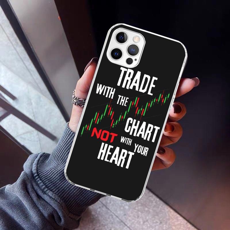 

Trade Investment Forex Stock Market Phone Case For iPhone 17 Air 11 13 Mini 14 15 Plus 16 12 Pro Max 16E SE 7 8 Pattern Soft TPU iPhone 13 Pro