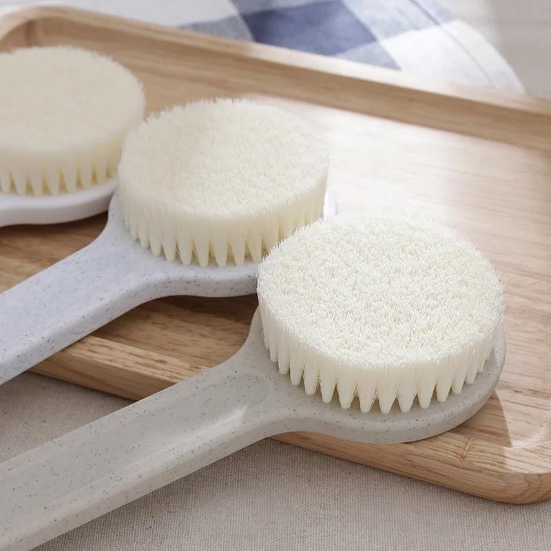 NOVÝ Plastový Kartáč na Záda do Vany a Sprchy s Dlouhou Rukojetí Drbátko Kartáče na Čištění Pokožky Těla pro Koupelnové Doplňky Čisticí Nástroj