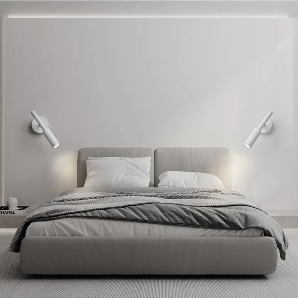Nordic Rotatable Wall Lamps Metal Material LED COB Lightings Modern Wall Sconce Bedroom Decoration Hotel Bedside Reading Lamp