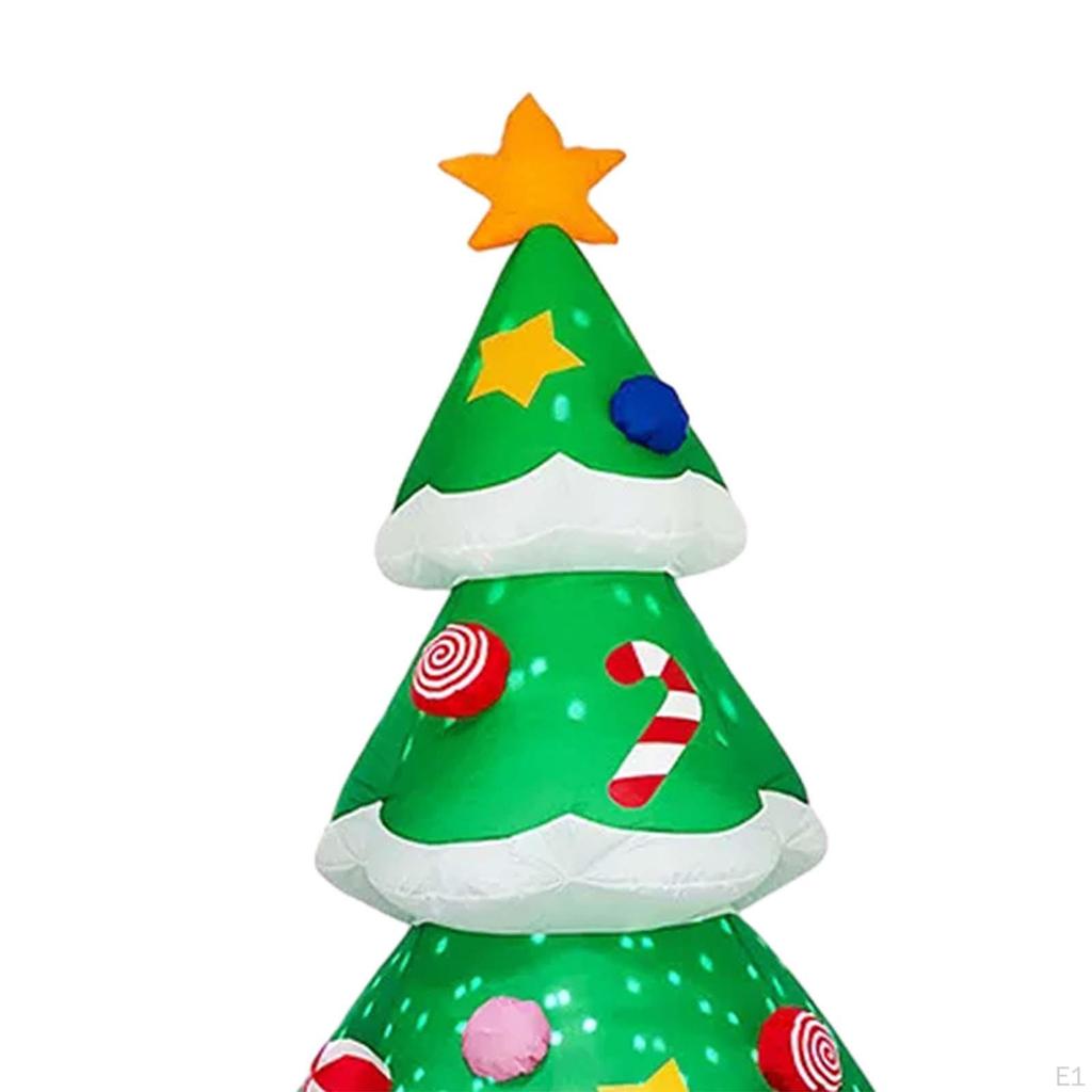 Inflatable Christmas Tree with LED Light Star Treetop for Wedding Lawn Patio