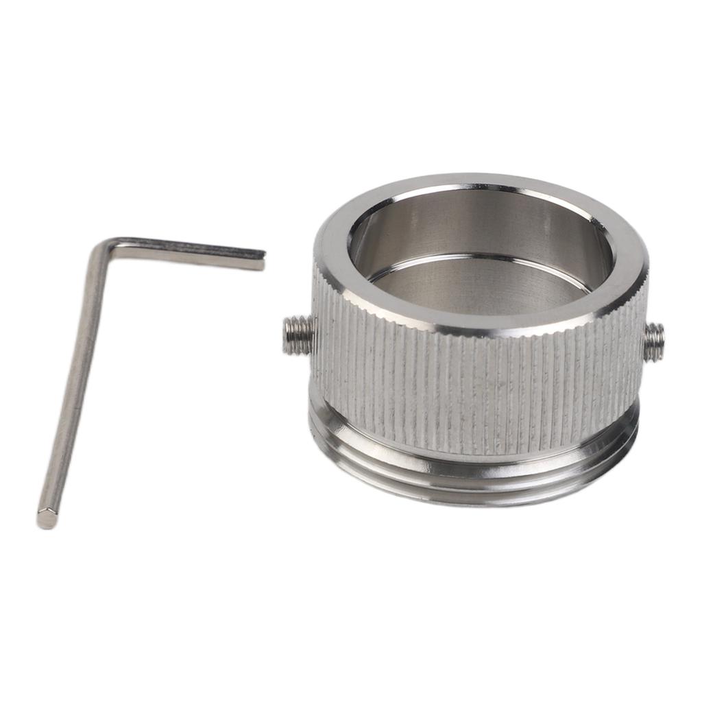 28.8*19*22MM Stainless Steel Valve Adapter Radiator Valve Compatibility Thermostat Radiator Valve Adapter Long-lasting Material