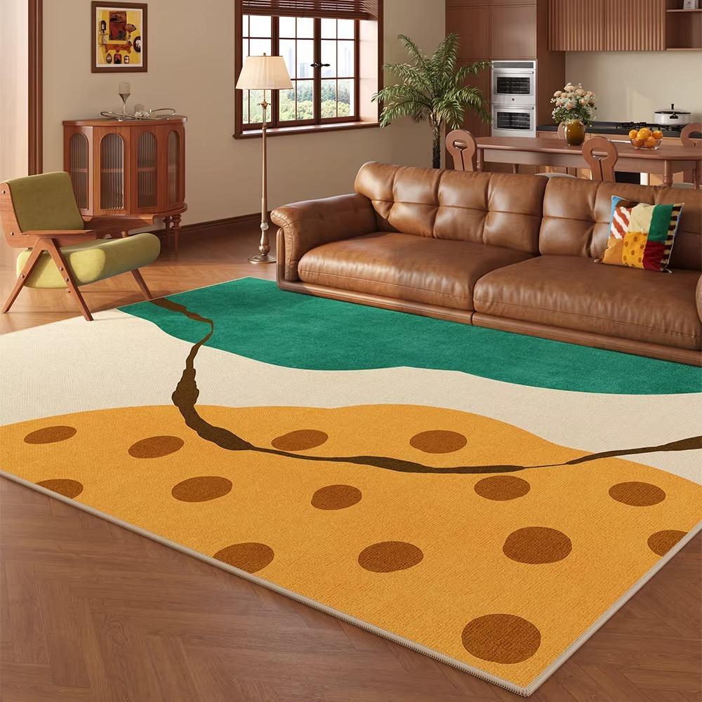 Large Rug for Living Room Bedroom Rugs Coffee Tables Floor Mat Short Plush Color Blocking Home Decoration Alfombra Salón Grande