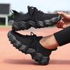 Modne Damskie Sneakersy Siateczkowe Oddychające Platforma Wszechstronne Do Biegania Lekkie Sznurowane Treningowe Letnie Casualowe Wulkanizowane Buty