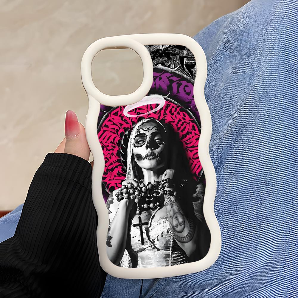 Graffiti Art Welle Rand TPU Handyhülle für iPhone 17 16 15 14 13 12 11 Air Pro Max Plus Bunte Hülle