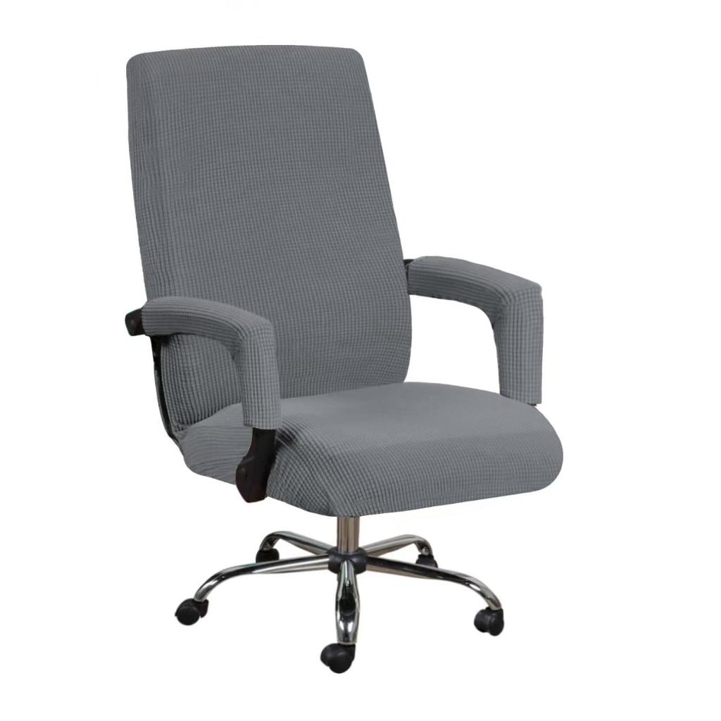 Jacquard Covers for Computer Chair with Armrests Elastic Stretch Swivel Desk Chair Cover Executive Chairs Cover for Computer