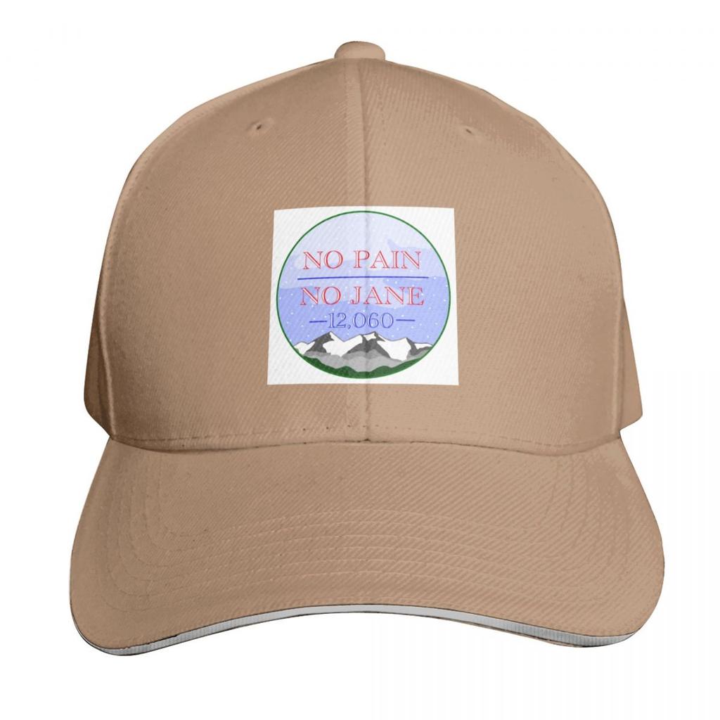 No Pain No Jane Baseball Cap luxury Women cap Golf Cap Beach Bag Rave Baseball Unisex Womens