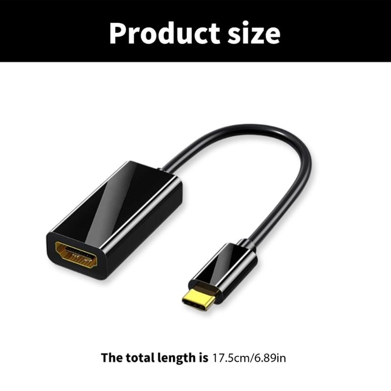 Highly Definition USB C To HDTV Adapter, 4K Video Output  For Enthusiasts Gamers Video Fan, Business People