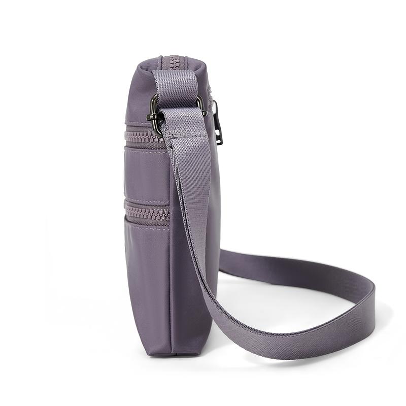 Solid Color Small Square Bag Women's Outdoor Waterproof Nylon Shoulder Crossbody Bag