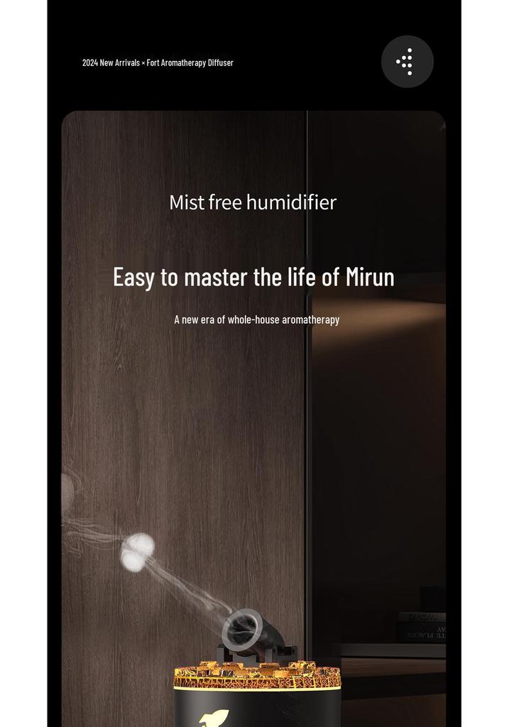 Creative Smokey Volcano Aroma Diffuser: Large Capacity Desktop Humidifier for Home or Bedroom