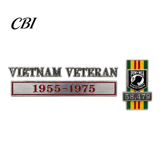Metal Car Emblem for Veterans Veteran Emblem, Gulf War Service Badge Truck SUV, Military Rustproof Auto Decal Bumper Tailgate, 1990-1991 Heavy