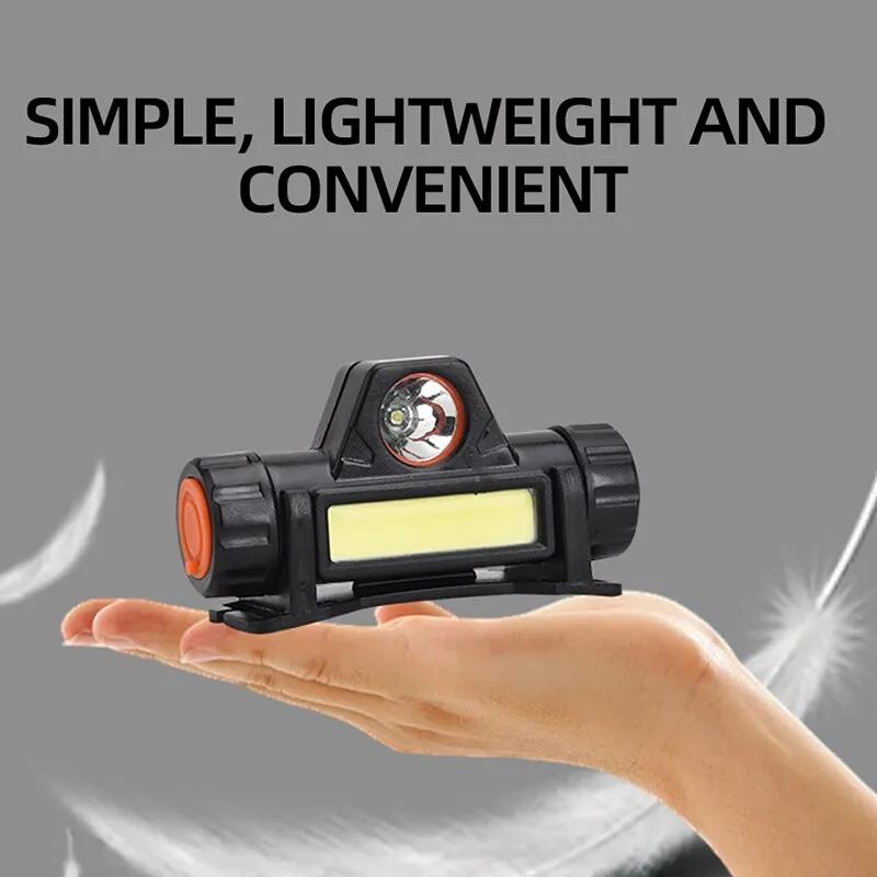 Rechargeable LED Headlamp Super Bright Waterproof Long Range Headlight for Night Fishing and Mining