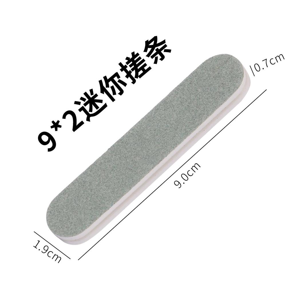 Rhombus Double-Sided Nail File and Polishing Sponge for Manicure