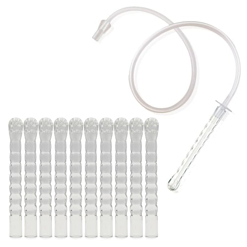Multi-purpose Irrigator Set of 11 Nozzles and 1 Tube for Anal, Vaginal, Cleansing, Enema, Water Supply, Feeding, Cleansing, and Injection.