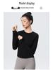 Women's Long Sleeve Slim Fit Yoga Top - High Stretch, Quick Dry, with Side Drawstring for Fitness & Running (Autumn/Winter)