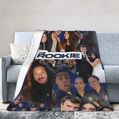 Pături Lână Fleece Seria TV The Rookie Pături Relaxare Ultra- moi pentru Pat Pături pentru Pat