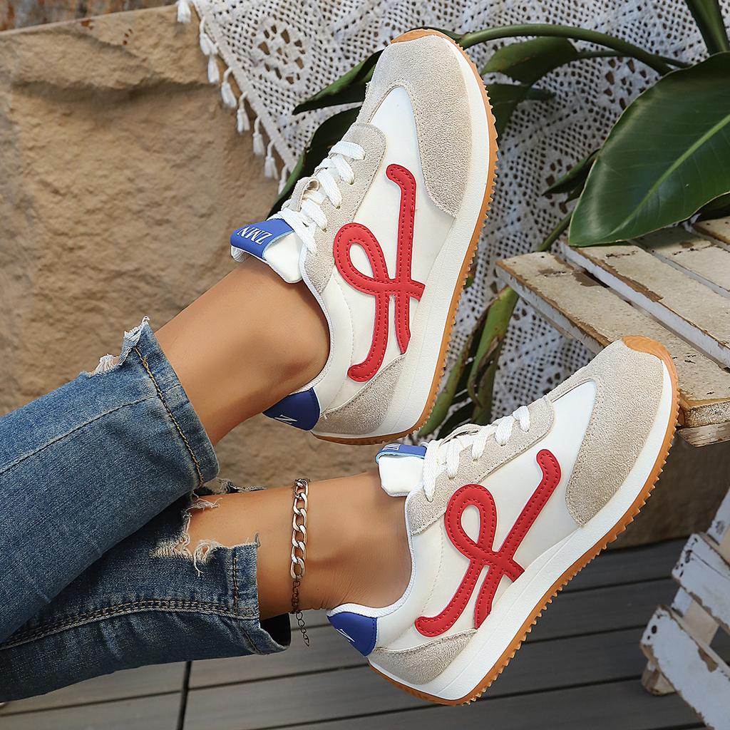 Zapatos Forrest Gump redondos feos lindos para mujer 2025 nuevos retro de suela plana deportivos pequeños blancos casuales deportivos zapatos de entrenamiento moral