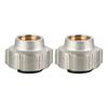 2Pcs Brass Pipe Connection Nut Replacement Pipe Fitting Hose Adapter 15mmx3/4inch Heating System Compression Fitting