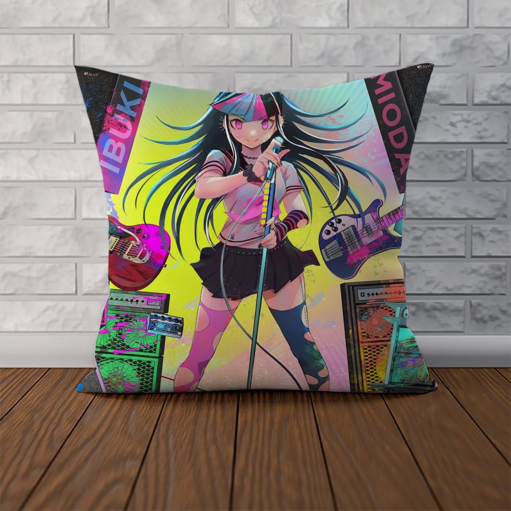 DDanganronpa Pillow Case For Car Sofa Decorative Home Doublesided Print Plush Square Throw Pillow Cushion Cover