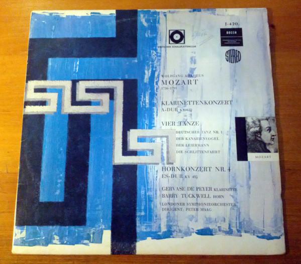 

LP Record WOLFGANG AMADEUS MOZART GERVASE D Konzert Fr Klarinette Und Orcheste BD479 Decca Germany Classical Used