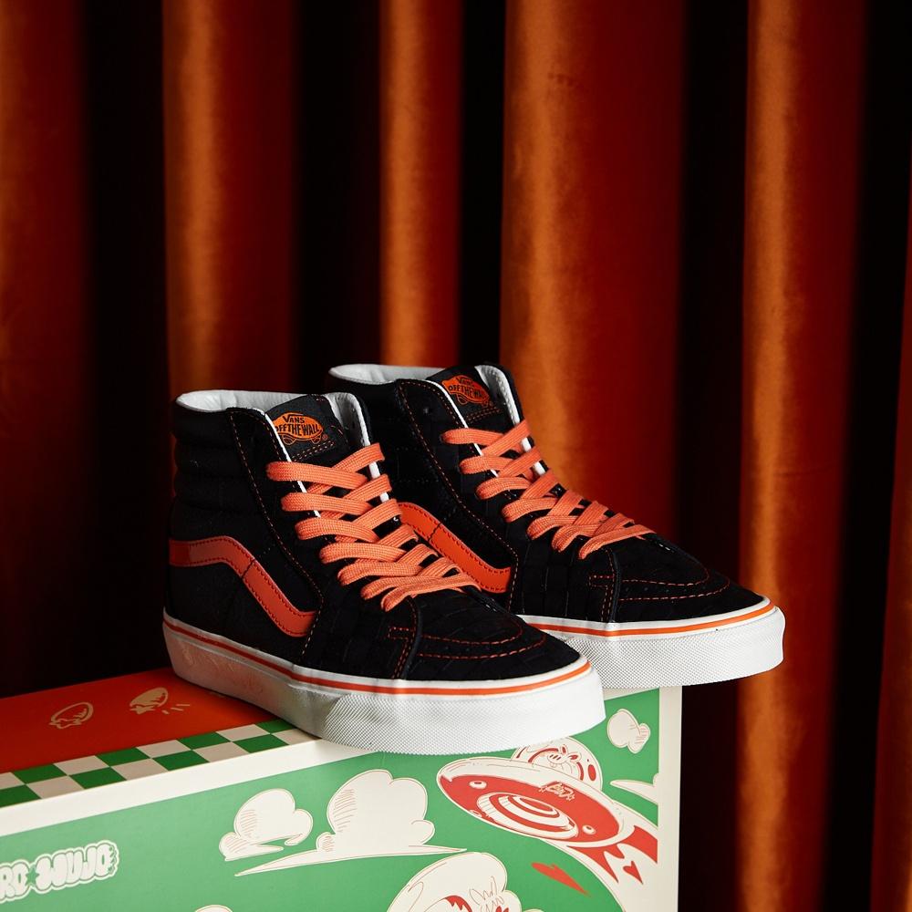 Vans Miro&Wujo X  SK8 Rabbit Year Limited High-Top Skate Shoes Unisex Sneakers Black Orange VN0A4BVTY8J