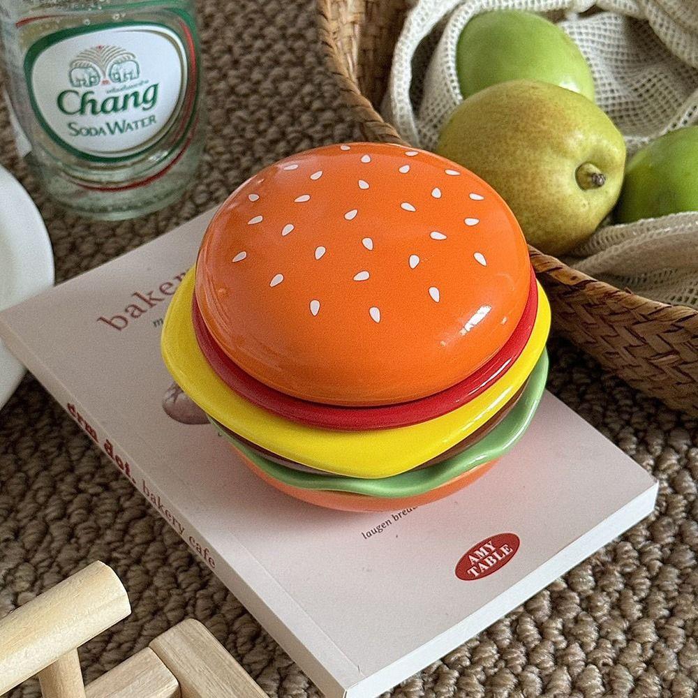 Stackable Cartoon Burger Seasoning Dish Set Space Saving 6 in 1 Sauce Bowl Set  Parties