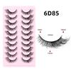 10 Pairs 3D Synthetic Mink Eyelashes Volume Dramatic Long False Eyelashes Bulk Pack