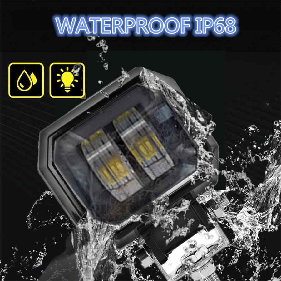 1x 3" 12V 24V 6500K 20W LED Light Bar Offroad Car Boat Led Work Light Spot Light