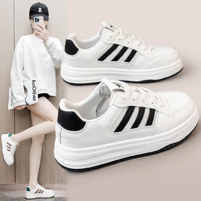 Bn6602 New White Shoes Female Spring and Summer Mesh Board Shoes Sneaker Students All-Match Platform Height Increasing