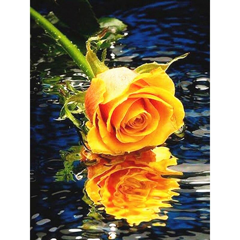 

Новый 5D DIY алмазная живопись цветы Алмазная вышивка пейзажи вышивка крестиком полная круглая дрель домашний декор ручной художественный подарок Full Round 20x25CM