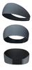 Yura Seikatsu for and Cool Headband Headband, Sweat-Absorbent, Quick-Drying, Non-Slip, Thin, Sports, Walking, Men, Soft, Stretchy, (Black, Gray, Navy)