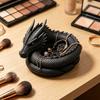 3D Printed Fantasy Dragon Catchall, Gothic Dragon Catchall Bowl, Desktop Key Storage Tray, Jewelry Tray Organizer, Desk Companion for Home Office Room