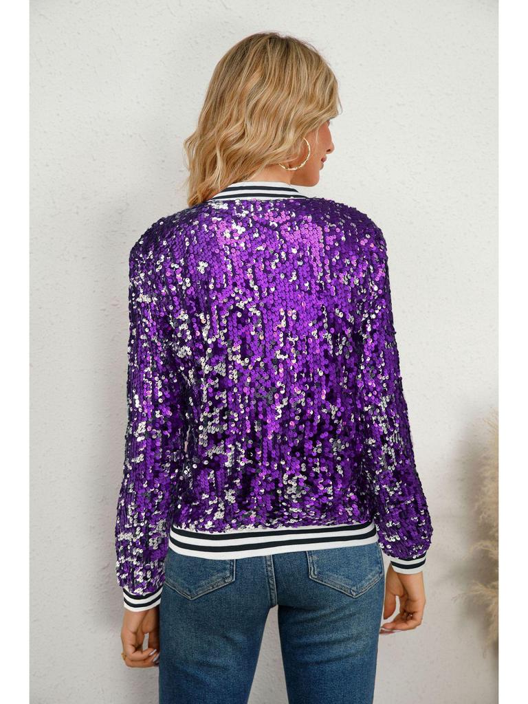Sequin Long Sleeve Women's Jacket - Autumn/Winter Collection
