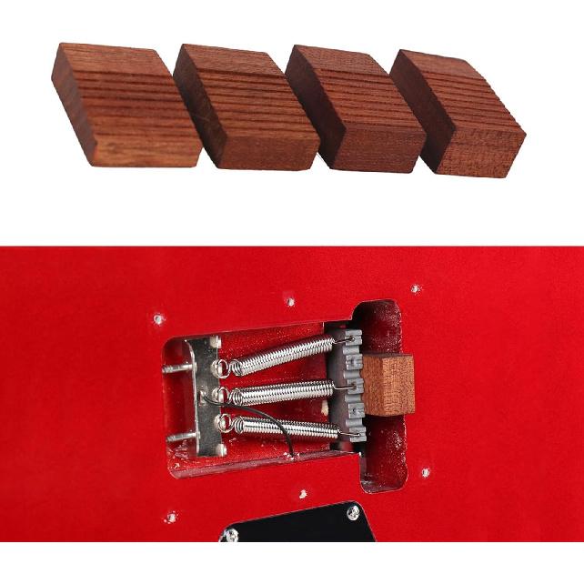 4 шт. Плавающие блоки для настройки тремоло Деревянные Электрогитара Тремоло Слайдер 4 размера Деревянная гитара Плавающее тремоло Клинья для тремоло
