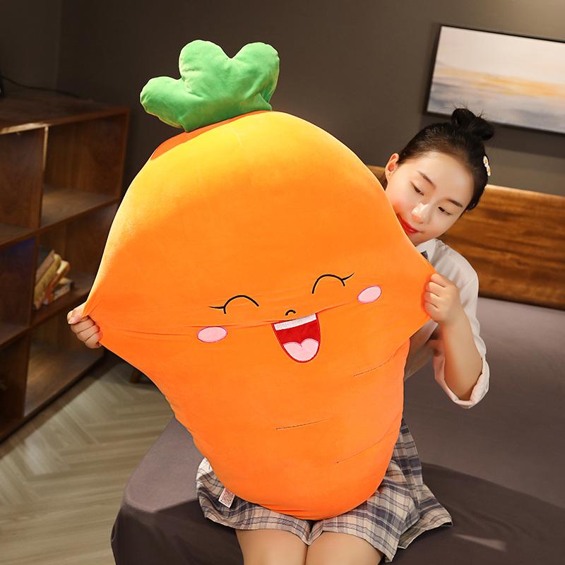 Super Soft Vegetables Plush Toys Kawaii Carrot Eggplant Corn Pepper Pillow Stuffed Soft Down Cotton Dolls Birthday Gift