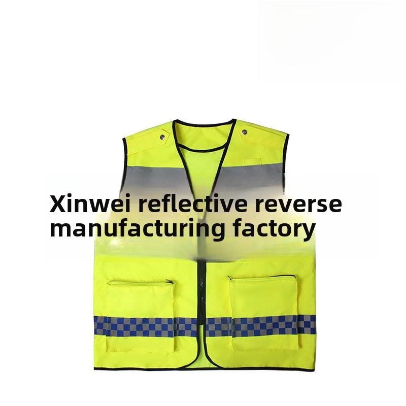 High-Visibility Reflective Safety Vest for Traffic and Construction Workers