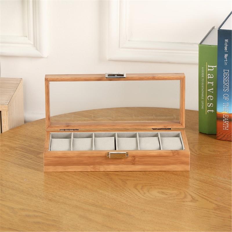 Wood Watch Case Watch Storage Box Stylish Watch Container Practical Watch Holder Watch Organizer Wood Material for Watch