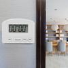 Portable Digital Clock Countdown Timer Large LCD Display Kitchen Use (Black)