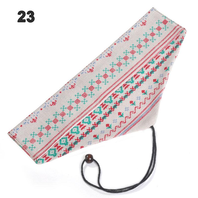 Japanischer Stil Wiederverwendbare Kordelzug Bestecktasche Für Reise Outdoor Tragbar Löffel Gabel Stäbchen Küche Geschirr Aufbewahrungstasche