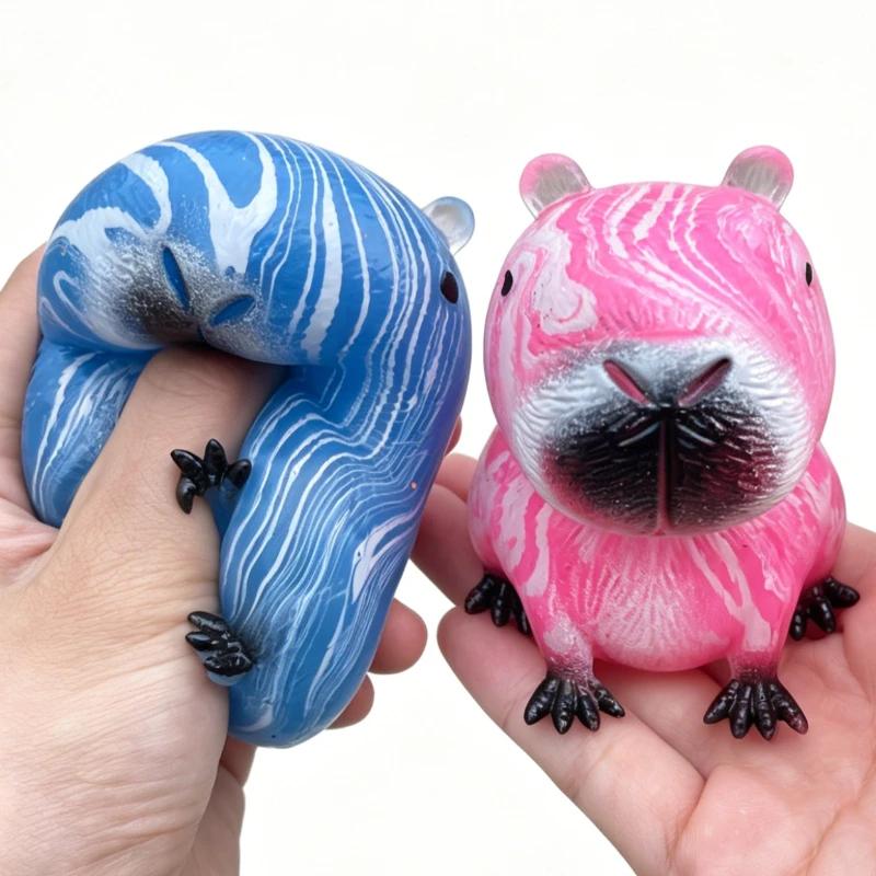 Activating Toys Cute Capybara Maltose Squishy Toy Novelty Cartoon Animal Antislow Rising Fidget Toy Creative Decompression Pinch Toy For Adult