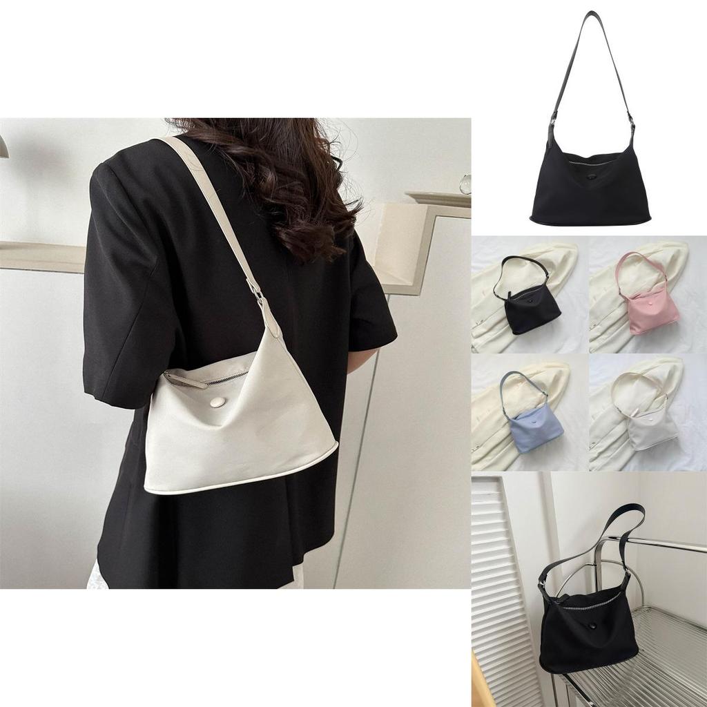 Fashionable And Stylish Autumn Season Single Shoulder Tote Bag For Women In Black Pink Blue Or White