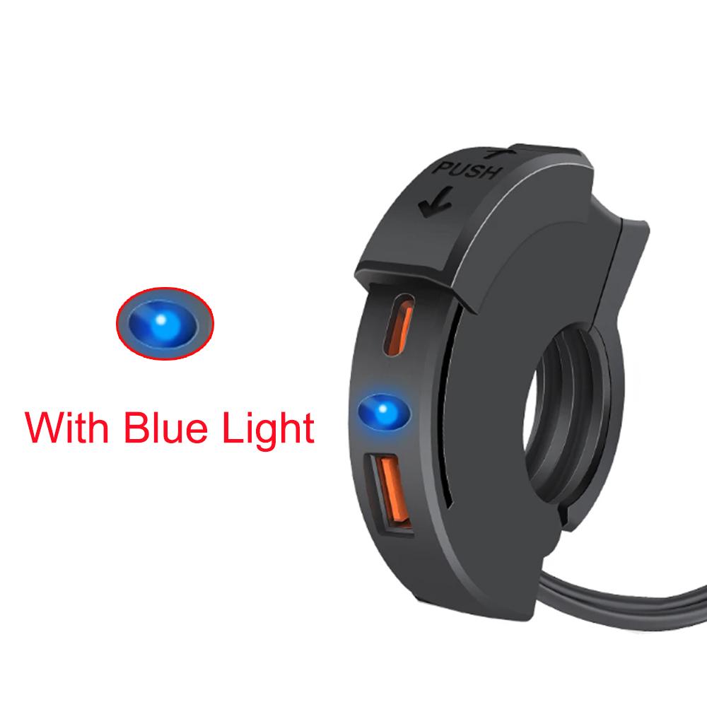 

48 Вт быстрое зарядное устройство для мотоцикла QC3.0 18 Вт PD 30 Вт кронштейн для зарядки на руль водонепроницаемое зарядное устройство для велосипеда и телефона адаптер для розетки 12/24 В