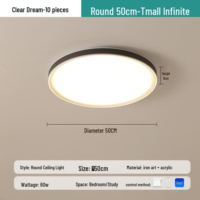 Modern Minimalist Full Spectrum Eye-Protection Ceiling Light for Bedroom and Study (2025 Model)