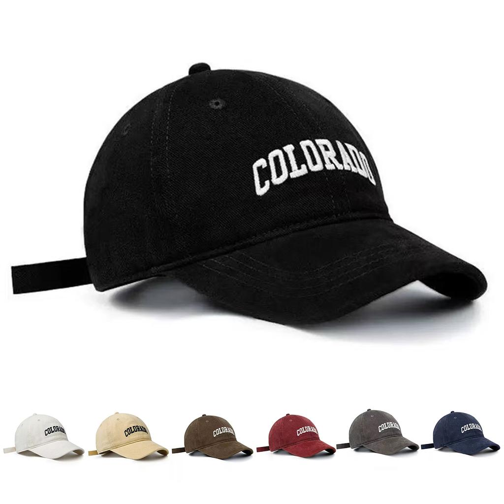 Cappellino da Baseball Ricamato COLORADO da Uomo per Outdoor Tempo Libero Hip Hop Regolabile Cappelli Personalizzati Cappellini Firmati