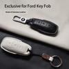 Genuine Leather Car Key Case Cover Fob For Ford Focus 3 4 St Mondeo 5 Mk5 Mustang F-150 Explorer Edge Fiesta Kuga Mk3 4 Durable